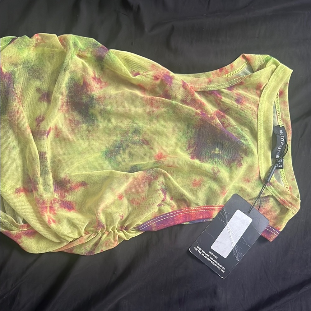 Multicolor Sheer Top from PLT